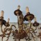Boem candelabru antic de dimensiuni impresionante din bronz masiv