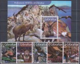 Timbre cu faună sălbatică preistorică din Gibraltar, Nestampilat