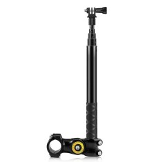 Selfie stick 27.9cm-113.5cm cu suport pentru ghidon motocicleta/bicicleta Puluz PU817 foto