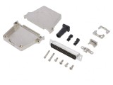 Conector D-Sub 37-Pini Tată Drept Lipire pe Cablu Gold Flash UNC 4-40