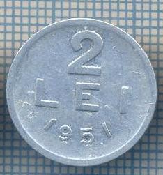 AX 715 MONEDA- ROMANIA - 2 LEI -ANUL 1951 -STAREA CARE SE VEDE foto