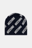 Moschino căciulă de l&acirc;nă culoarea bleumarin, M5859 60112