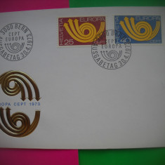 HOPCT PLIC FDC -S 2120 CORN POSTAL - EUROPA CEPT 1973-ELVETIA