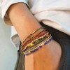 Set 7 Bratari Femei Multicolore cu Pietre Stralucitoare, Bratari Reglabile