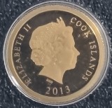 Cook Islands 5 Dollars Elizabeth II Vincent Van Gogh 2013