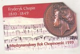 bnk card Cartele telefonice - Polonia TP - URMET - International year of Chopin 1999