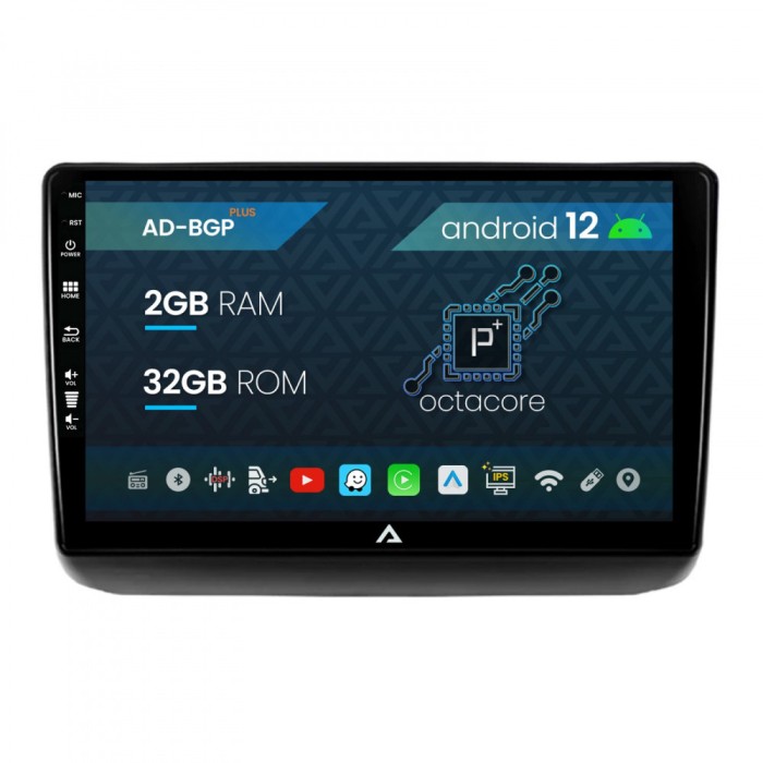 Navigatie Jeep Grand Cherokee (2013-2020), Android 12, P-Octacore 2GB RAM + 32GB ROM, 9 Inch - AD-BGP9002+AD-BGRKIT298