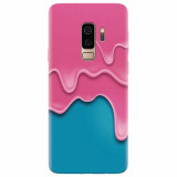 Husa silicon pentru Samsung S9 Plus, Pink Liquid Dripping