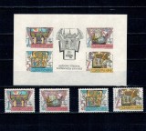Cehoslovacia 1988 - Expo Praga, Biblioteca Nationala, arta, serie si colita neuzata