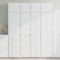 Gossi dulap inalt, alb, 80x42,5x185 cm, lemn prelucrat