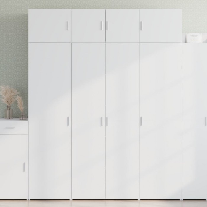 Gossi dulap inalt, alb, 80x42,5x185 cm, lemn prelucrat