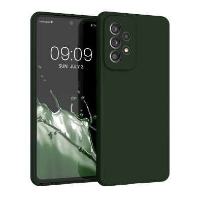 Husa kwmobile pentru Samsung Galaxy A53 5G, Silicon, Verde, 57835.118 foto