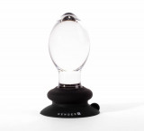 Dop Anal X-Men 4 Gender X, Cristal, Ventuza, 10cm, Orion, Transparent, Silicon/ABS, Dilatare Sfincter, Unisex
