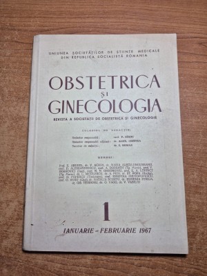 revista - obstretica si ginecologie - din ianuarie - februarie 1967 foto