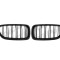 Grila radiator BMW Seria 5 (F10/F11), 12.2009-, fata, partea stanga+dreapta, Negru stralucitor; tuning