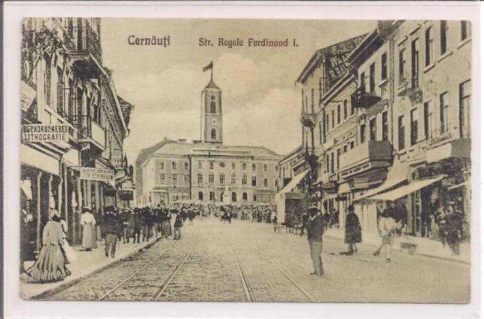 Carte postala circulata in perioada interbelica Cernauti