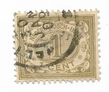 Indiile Olandeze - Marci cu numerale - Numerale pe fundal colorat, 1902 - 1 C, obliterat