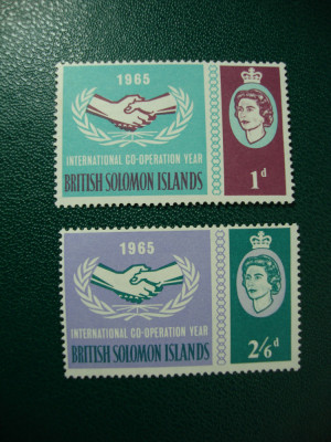 BRITISH SOLOMON ISLANDS ELISABETA II SERIE MNH foto
