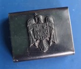 Pafta rară Vulturul Cruciat stema Romania romaneasca brunată neagra