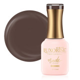 Cumpara ieftin Oja Semipermanenta Nude Collection LUXORISE, Chocolate Greedy 15ml