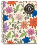 Caiet A5 120 file dictando Eco Flowers Vintage Lily, MiquelRius