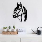 Cumpara ieftin Accesoriu decorativ de perete metalic Model-021 Negru 40x55 cm