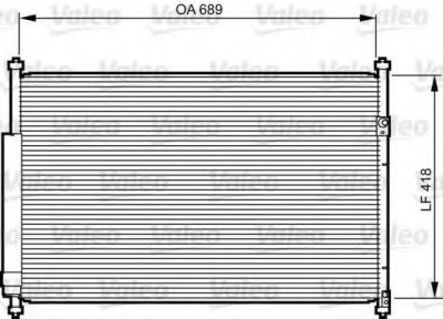 Condensator / Radiator aer conditionat SUZUKI GRAND VITARA I Cabriolet (GT) (1998 - 2005) VALEO 814228 foto