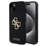 Guess - Leather Perforated 4G (GUHCP15SPSP4LGK) - iPhone 15 - Black