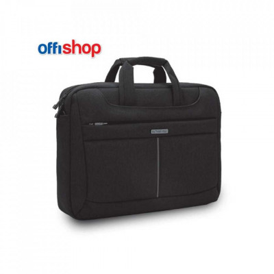 Geanta laptop, neagra, 40x8x32 cm - OFFISHOP foto