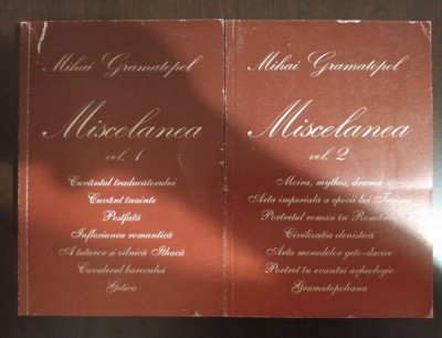 Mihai Gramatopol - Miscelanea (2 vol.) foto