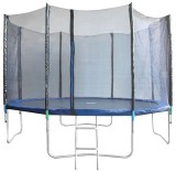 Trambulina Skipjump 366 cm cu plasa exterioara si scara pentru curte
