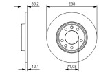 BOSCH 0 986 479 C24 Disc frana
