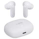 Casti wireless albe cu carcasa de incarcare si traducere AI, CMCLASS