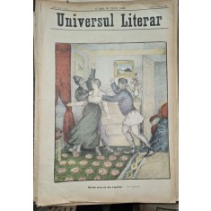 Revista Universul Literar nr.2/1898 pe coperta banda mascata in capitala