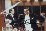Autograf al dirijorului Placido Domingo pe fotografie, 1989