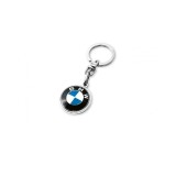 Breloc Logo Rotund BMW, 8 cm, Argintiu