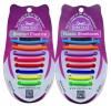 Curcubeu - Sireturi elastice silicon, functie NO TOUCH, Sport, 5MM, FERME, SIRETILA