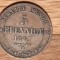 Germania state - Saxony Saxonia - 5 Pfennige 1867 - an rar - Johann I - superba!