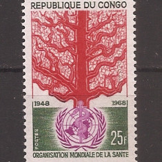 Congo 1968 - Cea de-a 20-a aniversare a OMS, MNH