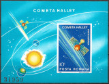 ROM&Acirc;NIA 1986 - LP 1150 - &Icirc;NTOARCEREA COMETEI HALLEY - COLIȚĂ NEDANTELATĂ MNH