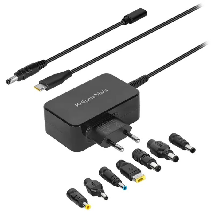 Alimentator Universal 45W PD USB-C + 7 adaptoare Kruger&amp;Matz KM1450-45