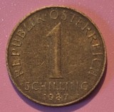 1 ȘILING (SCHILLING) 1987 * AUSTRIA