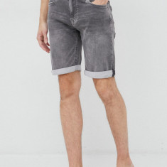 Pepe Jeans pantaloni scurti jeans Jack barbati, culoarea gri