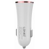 Incarcator Auto cu cablu Lightning Ldnio DL-C28, 2 X USB, 3.4A, Alb
