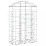 Cumpara ieftin Cos gabion arcuit, 100x50x140/160 cm, fier galvanizat