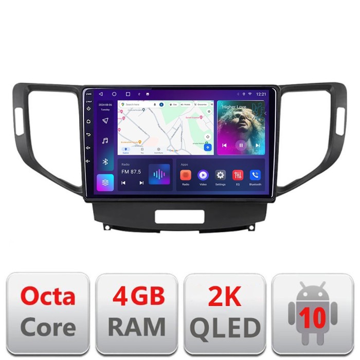 Navigatie Honda Accord 2008-2012 C-8951 Android Octa Core Ecran 2K QLED GPS 4G 4+32GB 360 KIT-8951+EDT-E409-2K CarStore Technology