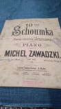 PARTITURA VECHE SI RARA IMPERIULTARIST -- 10me SCHOUMKA UKRAINIENNE --MAGAZIN MUZICA CHISINAU 1913