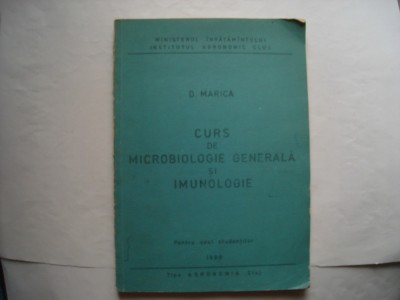 Curs de microbiologie generala - D. Marica foto