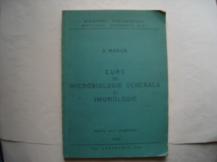 Curs de microbiologie generala - D. Marica