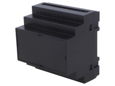 Carcasă DIN ABS neagră 90x87x65mm